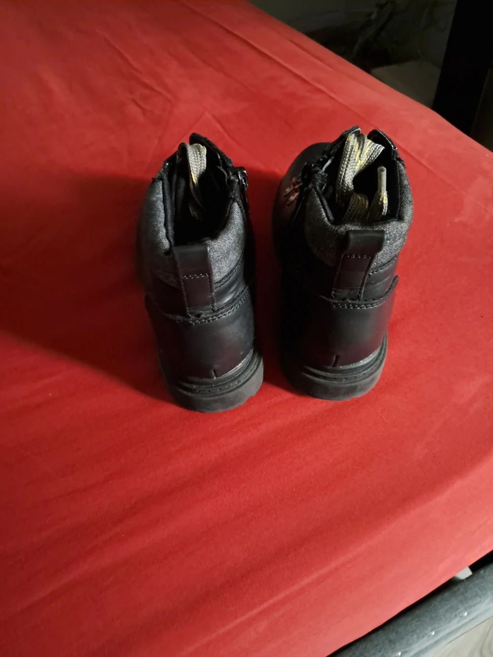 Cat & Jack Black Lace-Up Kids Hiking Boots